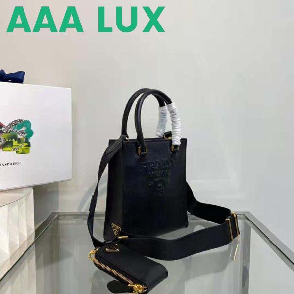 Replica Prada Women Small Saffiano Leather Handbag-Black 5