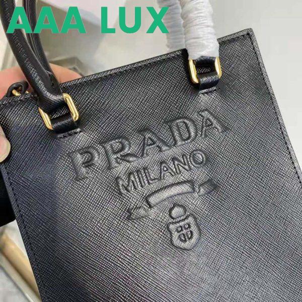 Replica Prada Women Small Saffiano Leather Handbag-Black 10