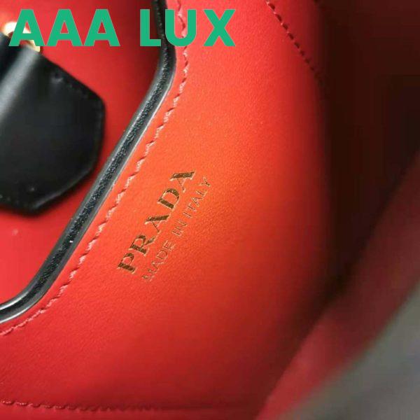 Replica Prada Women Small Saffiano Leather Prada Panier Bag-Black 10