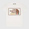 Replica Gucci Men The North Face x Gucci Oversize T-Shirt Cotton Jersey Crewneck-Yellow 15