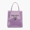 Replica Prada Women Symbole Jacquard Fabric Micro Bag-Beige 13