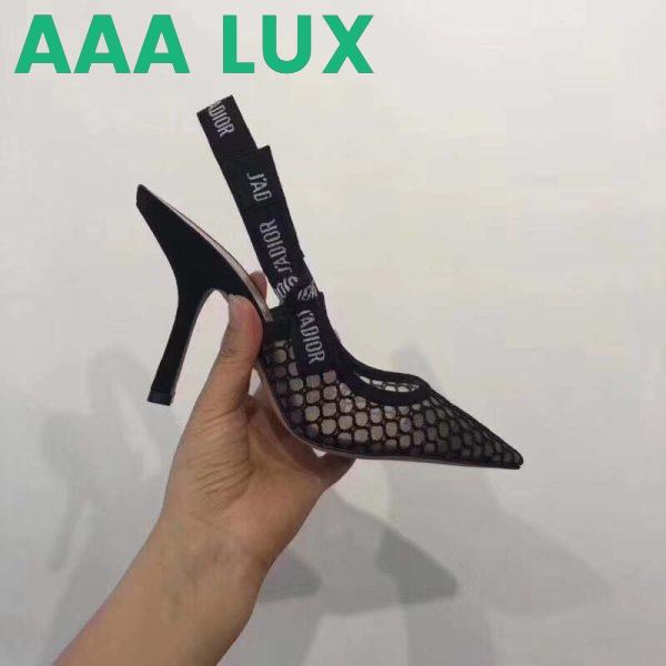 Replica Dior Women Shoes J’Adior High-Heeled Shoe in Black Mesh 95mm Heel 3