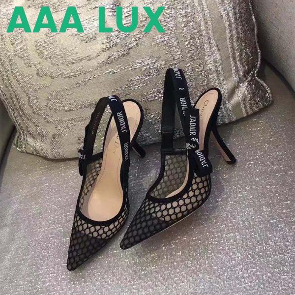 Replica Dior Women Shoes J’Adior High-Heeled Shoe in Black Mesh 95mm Heel 4