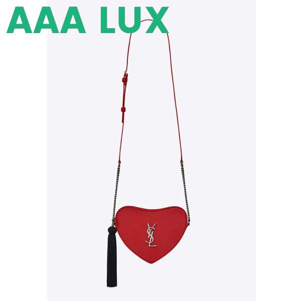 Replica Saint Laurent YSL Women Monogram Mini Heart-Shaped Bag