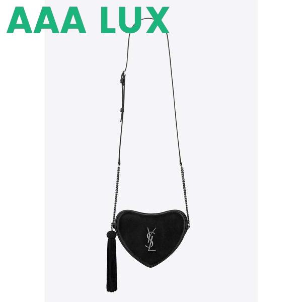 Replica Saint Laurent YSL Women Monogram Mini Heart-Shaped Bag 3