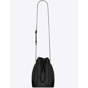 Replica Saint Laurent YSL Women Saffiano Leather Mini Shoulder Bag-Black 2