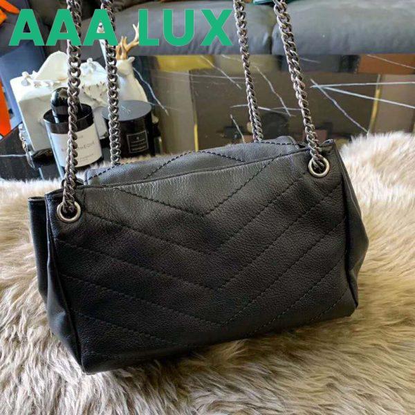Replica Saint Laurent YSL Women Small Nolita Bag in Vintage Leather-Black 4