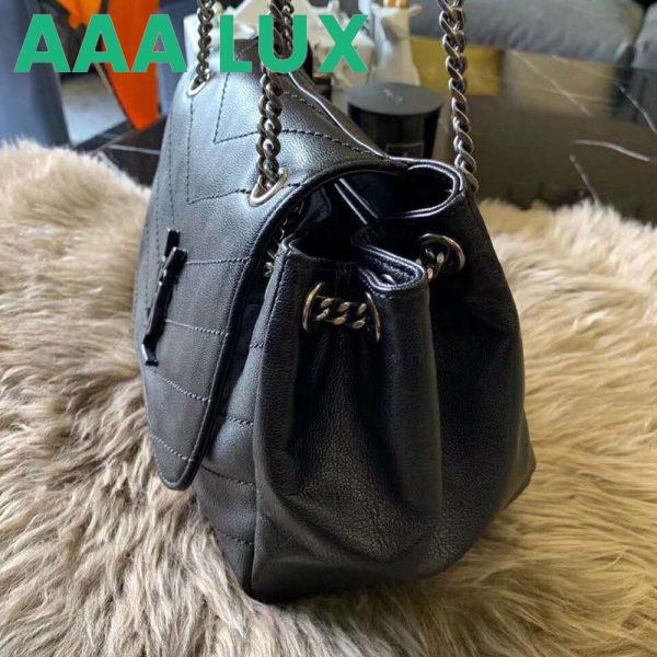 Replica Saint Laurent YSL Women Small Nolita Bag in Vintage Leather-Black 5