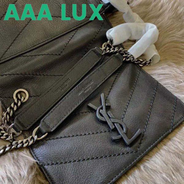Replica Saint Laurent YSL Women Small Nolita Bag in Vintage Leather-Black 7