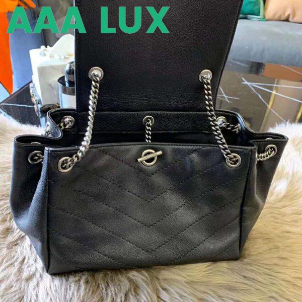Replica Saint Laurent YSL Women Small Nolita Bag in Vintage Leather-Black 8