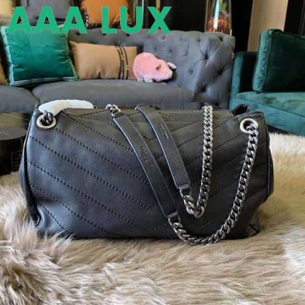Replica Saint Laurent YSL Women Small Nolita Bag in Vintage Leather-Black 11