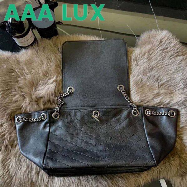 Replica Saint Laurent YSL Women Small Nolita Bag in Vintage Leather-Black 14