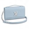 Replica Louis Vuitton LV Women Lockme Clutch Soft Grained Calfskin