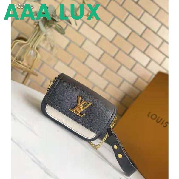 Replica Louis Vuitton LV Women Lockme Tender Black Grained Calf Leather 3