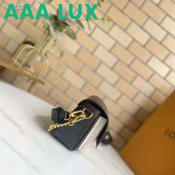 Replica Louis Vuitton LV Women Lockme Tender Black Grained Calf Leather 7