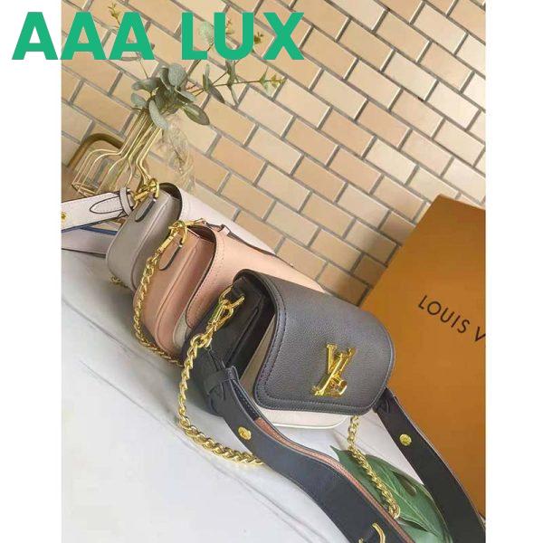 Replica Louis Vuitton LV Women Lockme Tender Black Grained Calf Leather 13