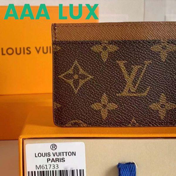 Replica Louis Vuitton LV Unisex Card Holder Wallet Brown Monogram Coated Canvas 7