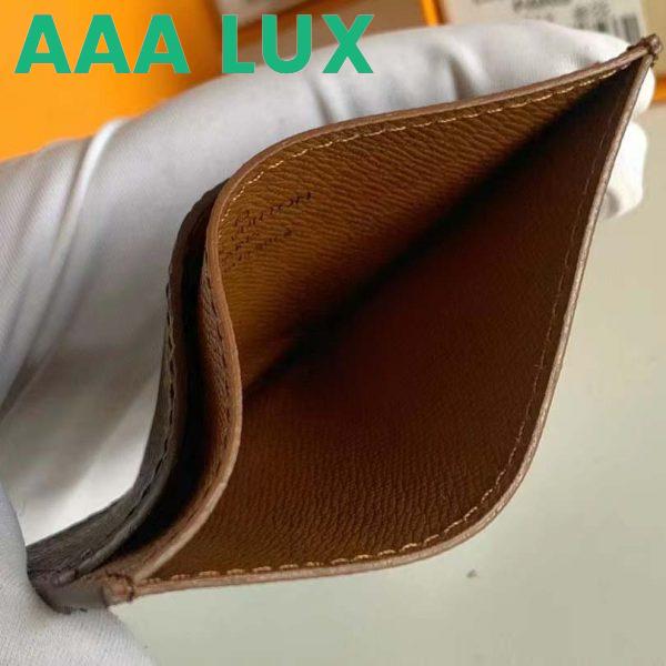 Replica Louis Vuitton LV Unisex Card Holder Wallet Brown Monogram Coated Canvas 8
