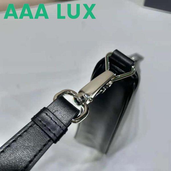 Replica Prada Women Leather Triangle Leather Pouch-Black 10