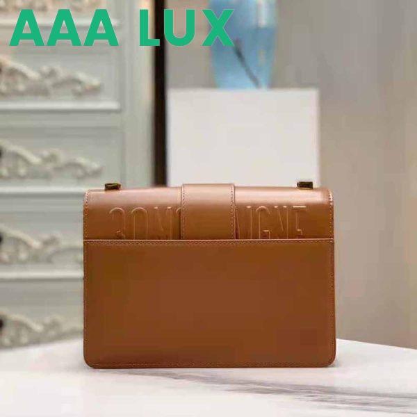 Replica Dior Women 30 Montaigne Bag Des Vents Box Calfskin-Brown 4