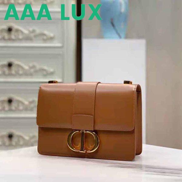 Replica Dior Women 30 Montaigne Bag Des Vents Box Calfskin-Brown 5