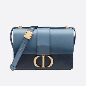 Replica Dior Women 30 Montaigne Bag Lndigo Blue Gradient Calfskin