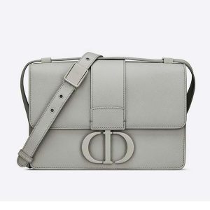 Replica Dior Women 30 Montaigne Bag Ultramatte Grained Calfskin-Silver 2