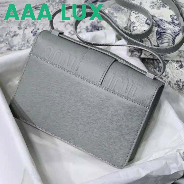 Replica Dior Women 30 Montaigne Bag Ultramatte Grained Calfskin-Silver 4