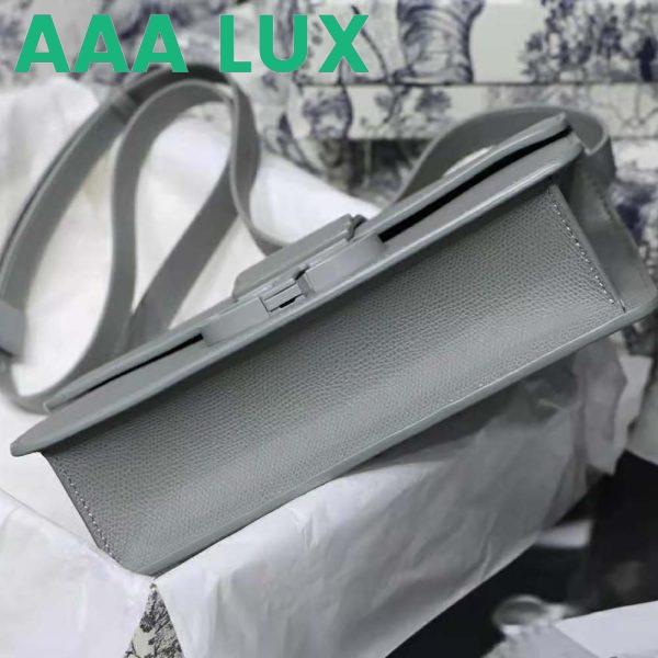 Replica Dior Women 30 Montaigne Bag Ultramatte Grained Calfskin-Silver 7