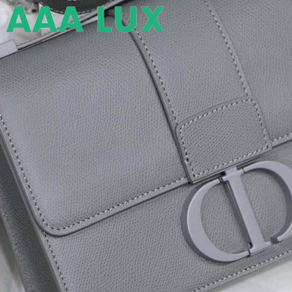 Replica Dior Women 30 Montaigne Bag Ultramatte Grained Calfskin-Silver 8