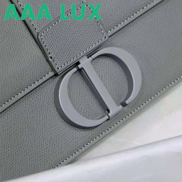 Replica Dior Women 30 Montaigne Bag Ultramatte Grained Calfskin-Silver 9