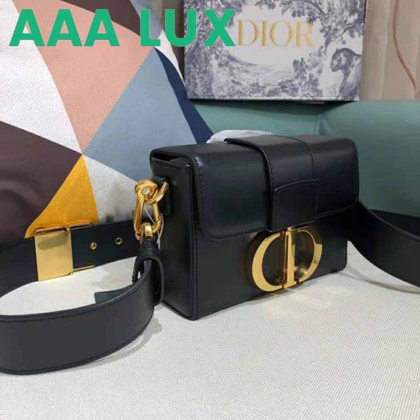 Replica Dior Women 30 Montaigne Box Bag Black Box Calfskin 4