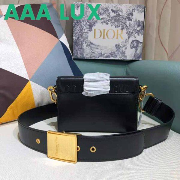 Replica Dior Women 30 Montaigne Box Bag Black Box Calfskin 5