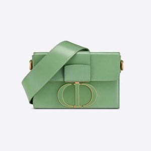 Replica Dior Women 30 Montaigne Box Bag Mint Green Box Calfskin