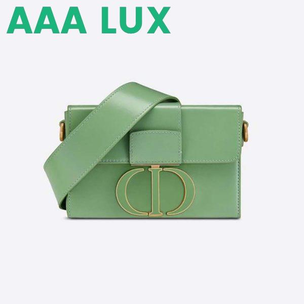 Replica Dior Women 30 Montaigne Box Bag Mint Green Box Calfskin
