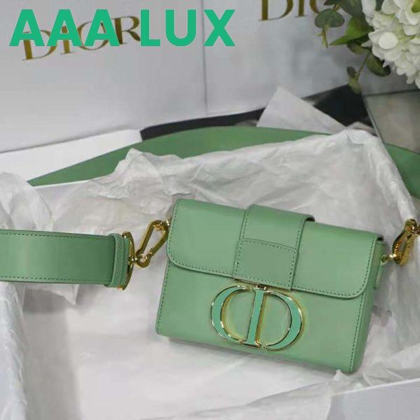 Replica Dior Women 30 Montaigne Box Bag Mint Green Box Calfskin 3