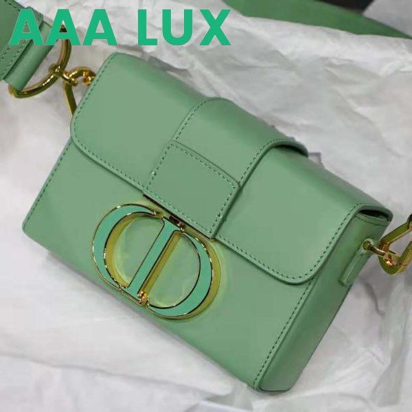 Replica Dior Women 30 Montaigne Box Bag Mint Green Box Calfskin 4