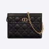 Replica Louis Vuitton LV Women Carmel Hobo Bag Black Perforated Mahina Calf Leather 13