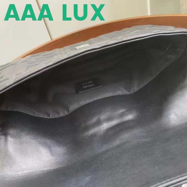 Replica Fendi Men Baguette Black Calf Leather Bag 11