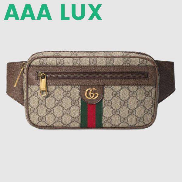 Replica Gucci GG Unisex Ophidia GG Belt Bag in Beige/Ebony Soft GG Supreme Canvas 2