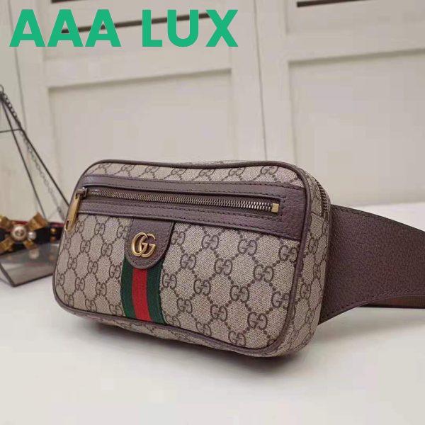 Replica Gucci GG Unisex Ophidia GG Belt Bag in Beige/Ebony Soft GG Supreme Canvas 6