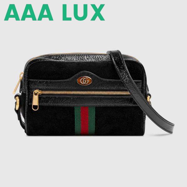 Replica Gucci GG Women Ophidia Suede Mini Bag 3