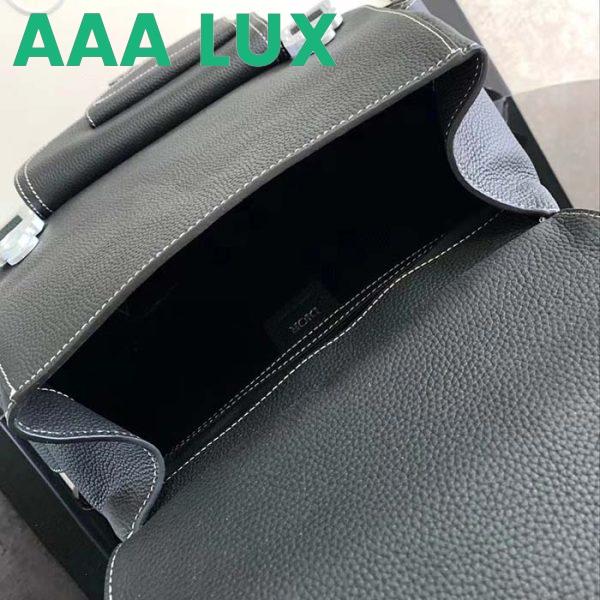 Replica Dior CD Unisex Maxi Gallop Backpack Black Grained Calfskin 7