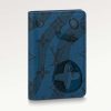 Replica Louis Vuitton Unisex LV Pocket Organizer Abyss Blue Monogram Aquagarden Coated Canvas