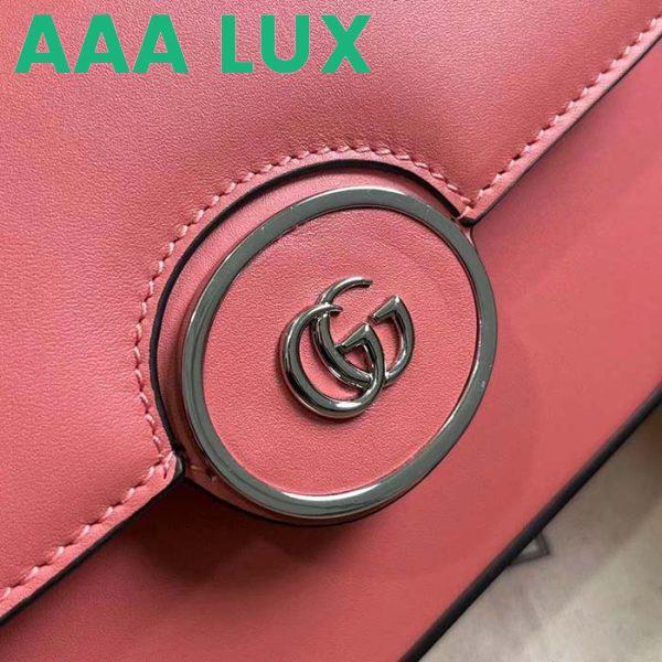 Replica Gucci Women Petite GG Mini Shoulder Bag Pink Leather Double G 9