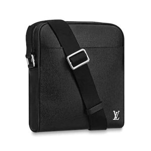 Replica Louis Vuitton LV Men Alex Messenger BB Taiga Cowhide Leather
