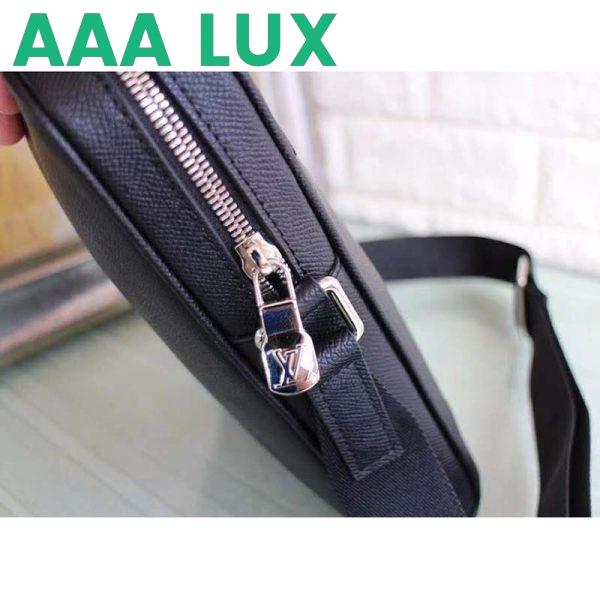Replica Louis Vuitton LV Men Alex Messenger BB Taiga Cowhide Leather 10