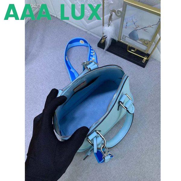 Replica Louis Vuitton LV Women Alma BB Handbag Turquoise Blue Epi Grained Cowhide Leather 7