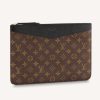 Replica Louis Vuitton Unisex Daily Pouch Brown Monogram Coated Canvas and Cowhide Leather 12
