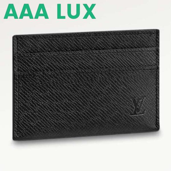 Replica Louis Vuitton Unisex Double Card Holder Taiga Leather Cowhide Leather Lining